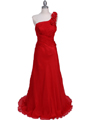 2129 Red One Should Prom Evening Dress - Red, Front View Thumbnail