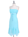 2834  Aqua Chiffon Cocktail Dress - Alt. Image