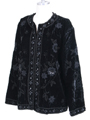 Black Beaded Velvet Jacket
