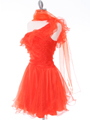 3168 Tangerine One Shoulder Homecoming Dress - Tangerine, Alt View Thumbnail