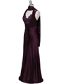 Purple Charmeuse Evening Gown Purple Charmeuse Evening Gown