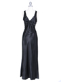 Black Satin Evening Dress