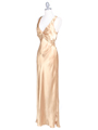 Gold Satin Evening Dress