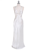 Ivory Satin Evening Dress
