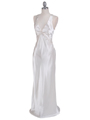 Ivory Satin Evening Dress