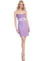 3764 Sweetheart Cocktail Dress - Lavender, Front View Thumbnail