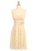 Ivory Lace Cocktail Dress