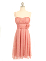 3900 Pink Lace Cocktail Dress - Pink, Front View Thumbnail