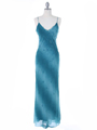 Teal Tie Dye Evening Dress