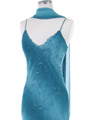 Teal Tie Dye Evening Dress