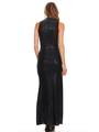 40-3180 Sequin Long Evening Dress - Black Royal, Alt View Thumbnail
