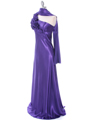 Purple One Shoulder Evening Dress