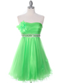 4051  Green Homecoming Dress - Front Image