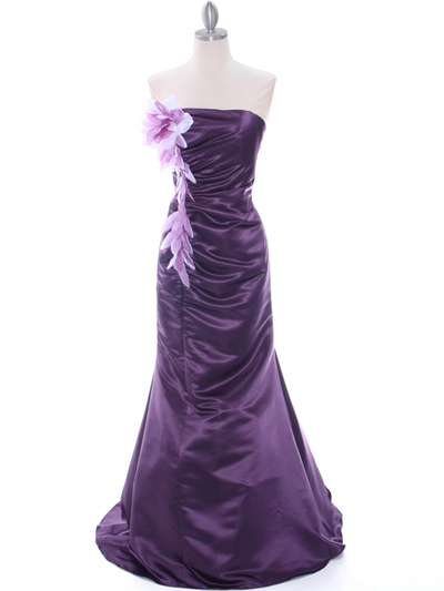 4024 Purple Bridesmaid Dress - Purple, Front View Medium