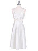 Ivory Satin Cocktail Dress
