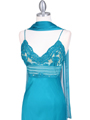 4268 Teal Illusion Evening Gown - Teal, Alt View Thumbnail