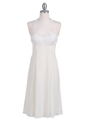 Ivory Halter Cocktail Dress