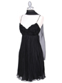 Black Pleated Cocktail Dress