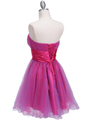 4514 Purple Hot Pink Homecoming Dress - Purple Hot Pink, Back View Thumbnail