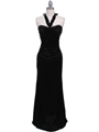 4760A Black Halter Evening Dress - Black, Front View Thumbnail