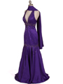 Purple Beaded Evening Gown Purple Beaded Evening Gown