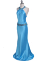 Turquoise Beaded Evening Dress Turquoise Beaded Evening Dress
