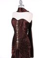 Brown Charmuse Evening Gown Brown Charmuse Evening Gown