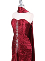 4918 Wine Charmuse Evening Gown - Wine, Alt View Thumbnail
