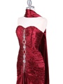 Wine Charmuse Evening Gown Wine Charmuse Evening Gown