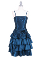 Teal Taffeta Party Dress