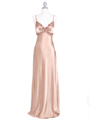 Gold Sequins Charmeuse Evening Dress