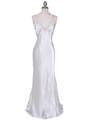 Ivory Satin Evening Dresses