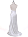 5005  Ivory Satin Evening Dresses - Back Image