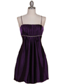 Purple Satin Bubble Dress