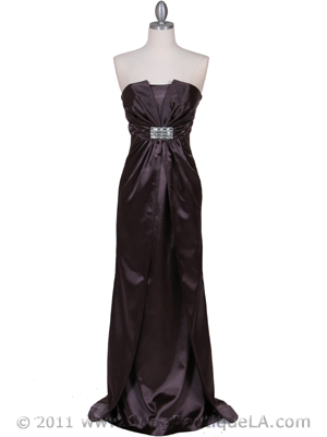 5052 Charcoal Evening Dress, Charcoal