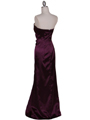 5052 Purple Evening Dress - Purple, Back View Thumbnail