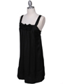 5076 Black Rosette Cocktail Dress - Black, Alt View Thumbnail