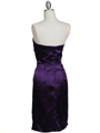5085 Purple Cocktail Dress - Purple, Back View Thumbnail