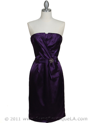 5085 Purple Cocktail Dress, Purple