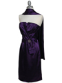5085 Purple Cocktail Dress - Purple, Alt View Thumbnail