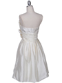 5095  Ivory Strapless Floral Cocktail Dress - Back Image