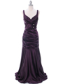 5098 Dark Purple Bridesmaid Dress - Dark Purple, Front View Thumbnail