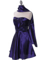 Purple Taffeta Homecoming Dress