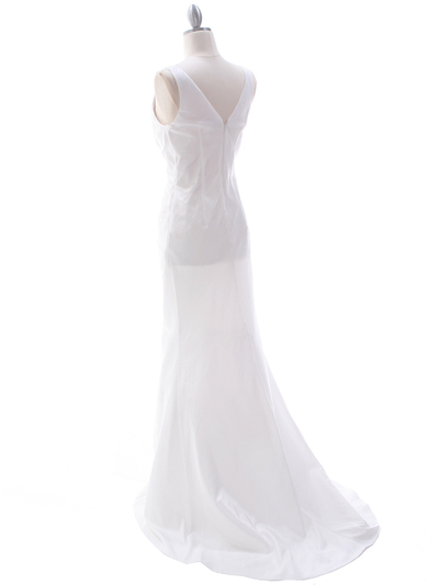 5231 Off White Destination Bridal Dress - Off White, Back View Medium