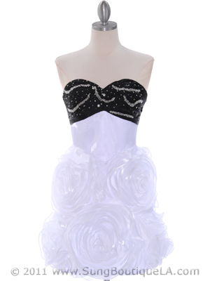 5233 White Prom Dress, White