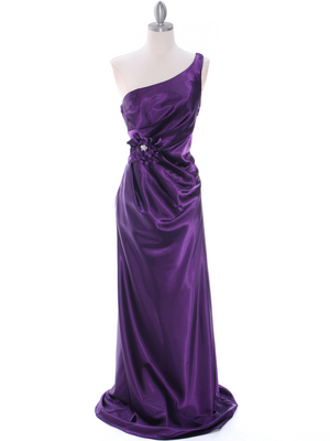 5234 Purple Evening Dress, Purple