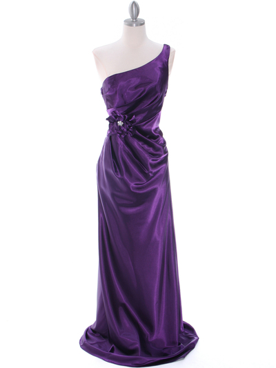 5234 Purple Evening Dress - Purple, Front View Medium