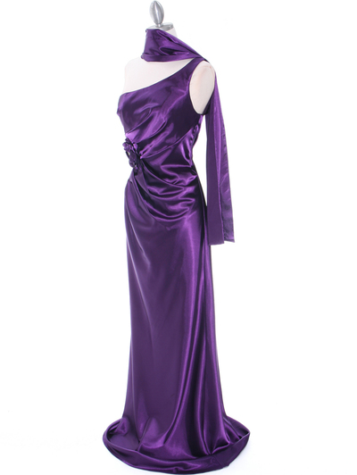 5234 Purple Evening Dress - Purple, Alt View Medium
