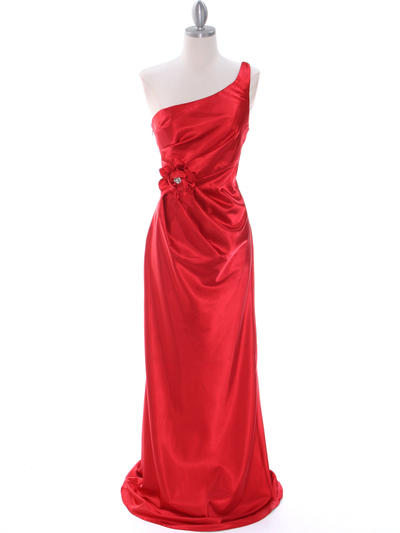 5234 Red Evening Dress - Red, Front View Medium
