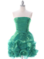 5240 Green Short Prom Dress - Green, Front View Thumbnail